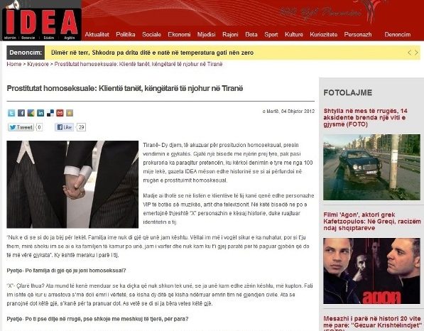 Gazeta online IDEA fyen komunitetin LGBT. Xheni Karaj: Ne festuam lirine, jo diskriminimin