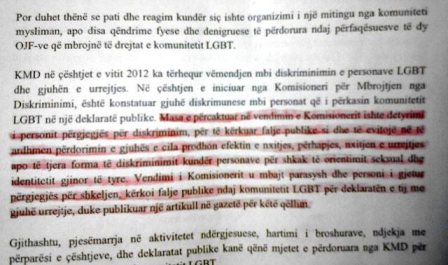 UPDATE/Baraku ka shpallur fajtor Bashen dhe jo Spahiun per LGBT. Per rastin Spahiu nuk jep sqarim