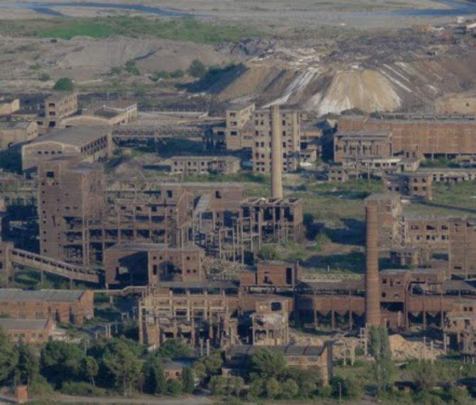 Historical industrial landscape