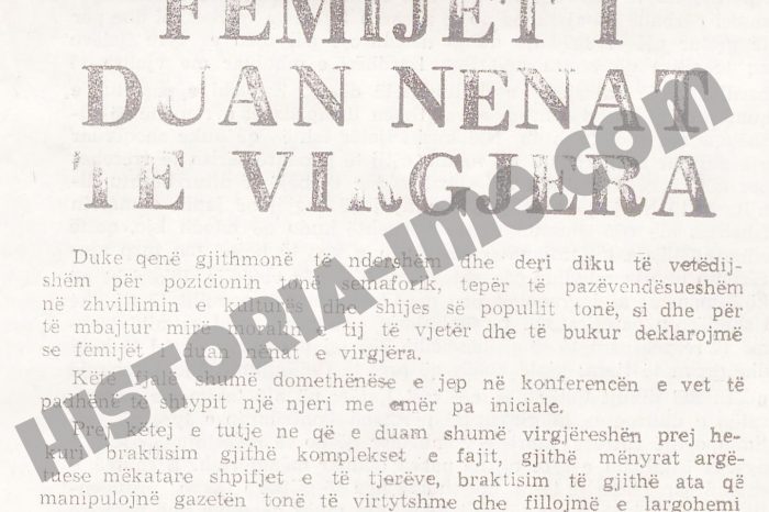 Shqiptaret i duan nenat e virgjera