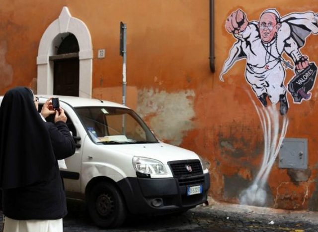 Super-Papa ne grafiti