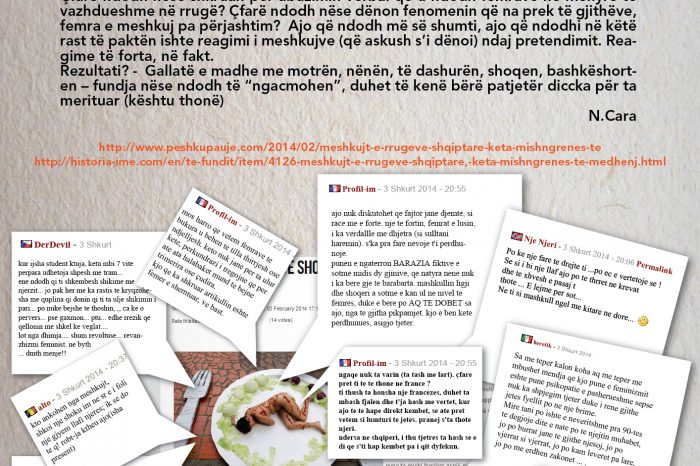 "Meshkujt e rrugeve shqiptare, keta mishngrenes te medhenj"/Komentet nga Peshku pa Uje dhe Historia-Ime