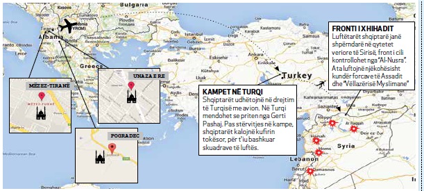 Gazeta Mapo: Rruga e xhihadisteve Shqiperi-Turqi