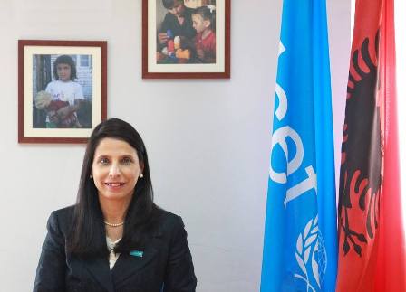 Antonella Scolamiero, Perfaqesuesja e re e UNICEF-it ne Shqiperi
