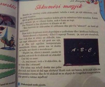 E verteta e problemeve me tekstet shkollore