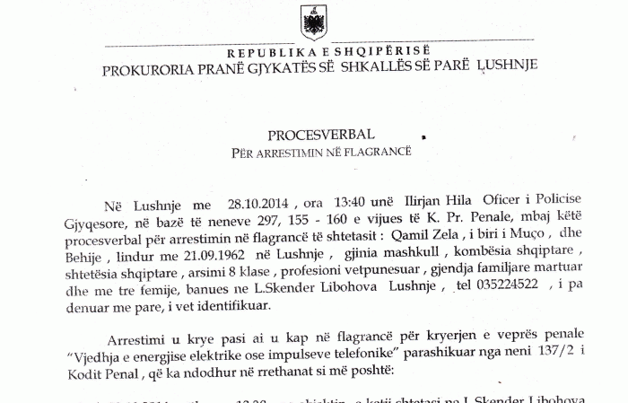 Një arrestim absurd që solli një tragjedi - Nga Gjergj Erebara