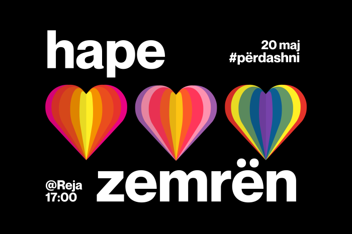 TIRANA PRIDE, 20 MAJ, ORA 17:00, REJA!